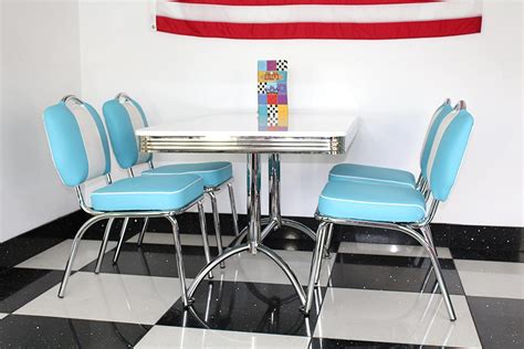 americanacom american diner furniture  style retro rectangular