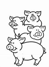 Coloring Pages Cute Toddler Animal Pig Printable Toddlers Kids Colouring Animals Jesus Color Patterns Evil Silhouette Mark Clipart Peppa Printables sketch template