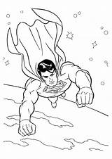 Steel Man Superhero Coloring Sheet Superman sketch template