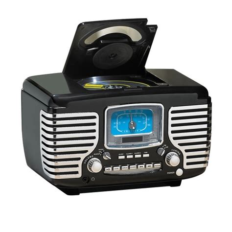crosley corsair bluetooth alarm clock radio cd player amfm stereo