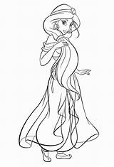 Jasmine Coloring Pages Princess Disney Drawing Wonder Getdrawings sketch template