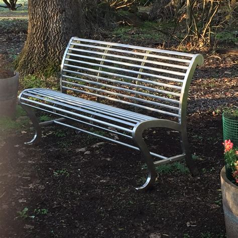 stainless steel marine grade  park benches mm    mm
