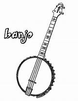 Banjo Mandolin sketch template