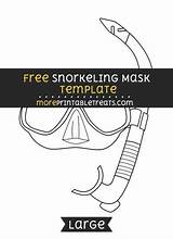 Mask Scuba sketch template