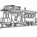 Caboose Train Coloring Clipart Pages Clip Drawing Printable Getcolorings Thomas Cliparts Getdrawings sketch template