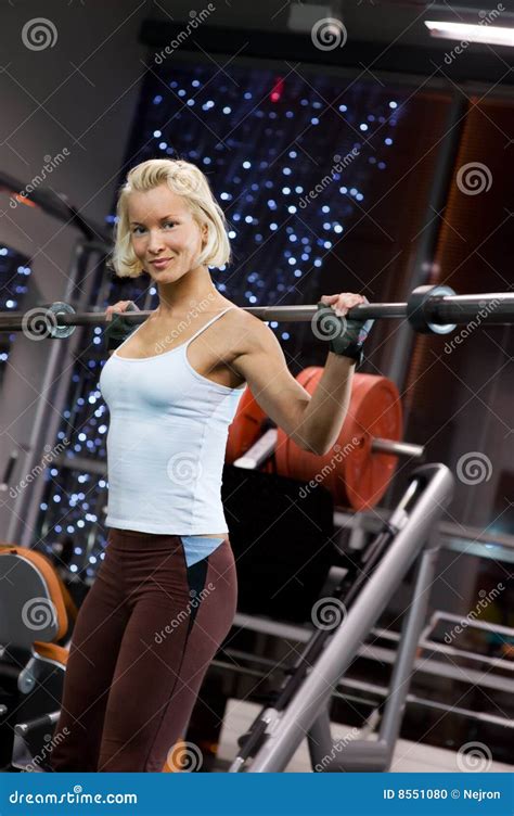 strong beautiful woman stock photo image