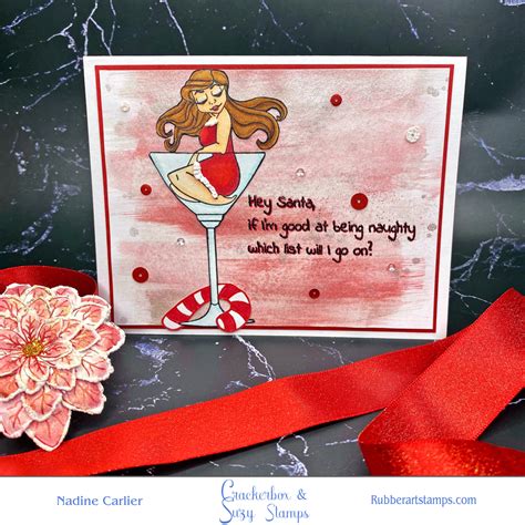 sassy christmas card ~ nadine carlier