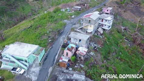 Salisbury After Hurricane Maria 1mth Aerial Dominica Youtube