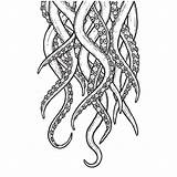 Tentacle Tentacles Illustrations Vector Stock Tangle Hanging Illustration sketch template