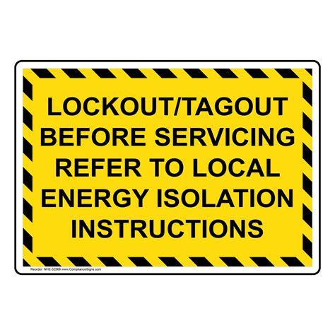 lockout tagout sign lockouttagout  servicing refer