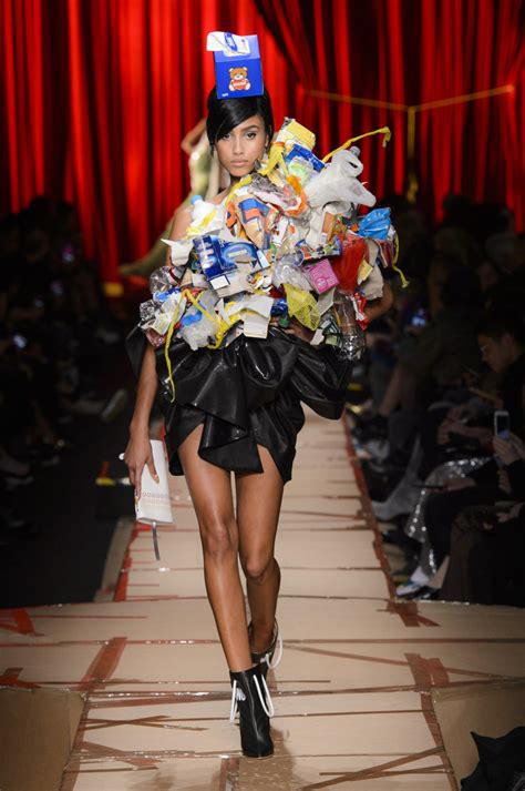 moschino fall  collection  literally inspired  trash fashionista