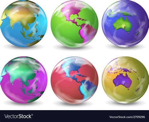 earth   colours royalty  vector image