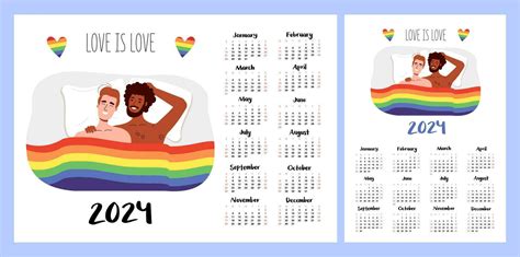 calendar layout for 2024 women have sex lesbian gay lgbt month of