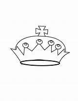 Crown Coloring Pages Fairy Kids Tales Print Simple Index Crowns King Library Clipart Popular Template Folders Colpages sketch template