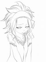 Levy Lineart Mcgarden Deviantart Pages Anime Manga sketch template