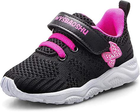 girls trainers toddler  girl sneakers  slip kids lightweight walking shoes breathable