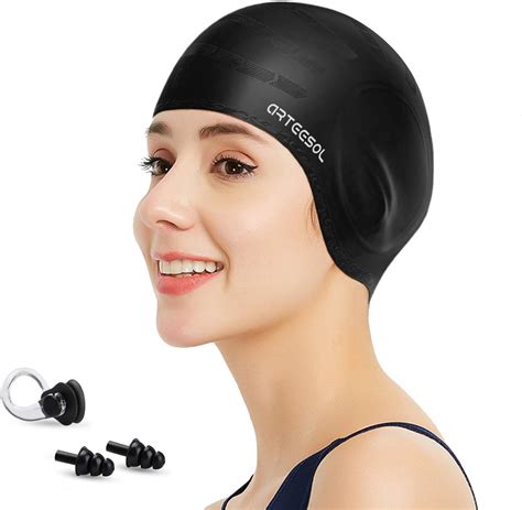 Swimming Cap For Men And Women Comfortable Fit With Ear Protection