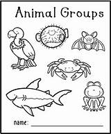 Animal Printable Groups Book sketch template
