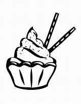 Cupcake Coloring4free Sprinkles Coll sketch template