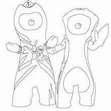 London Olympic Mascots Pages Coloring Mandeville Mascot Olympics Sport Wenlock Hellokids Games sketch template