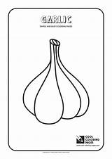 Coloring Pages Garlic Simple Easy Cool Print sketch template