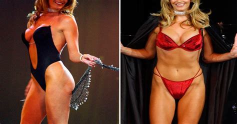 model penny lancaster sizzles in sexy throwback snaps