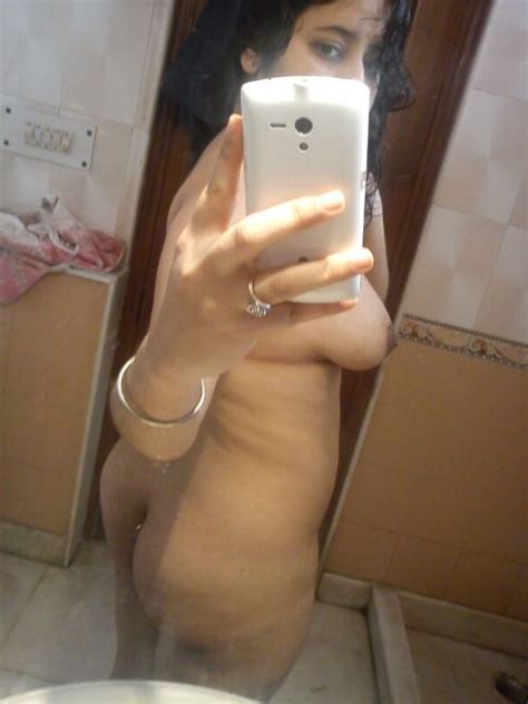 super hot chubby girl taking nude selfies in the bathroom