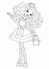 Coloring Ever After High Pages Raven Madeline Printable Queen Print Hatter Getdrawings Getcolorings Kids Apple Choose Board Colorpages sketch template