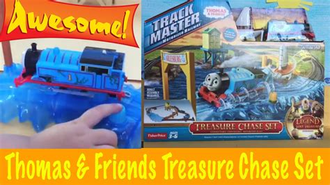 thomas friends trackmaster treasure chase set show   toy