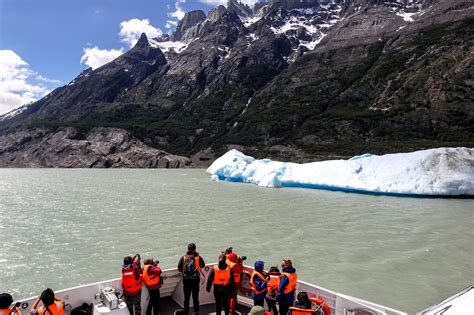 huge iceberg breaks   grey glacier  southern chile daily sabah