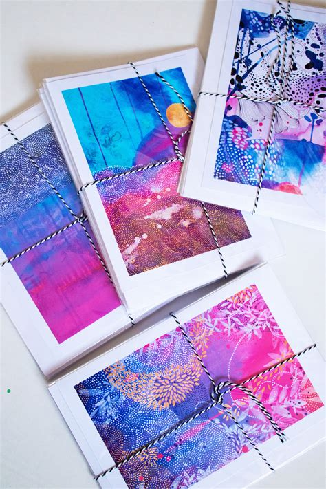 colourful art cards