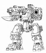 Mech Autocannon Mecha Battletech Sci Commission Robotech Gundam Graphicbrat sketch template