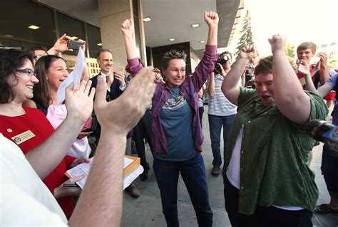 gay marriages begin in wisconsin after ruling the columbian