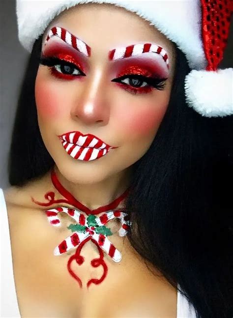 20 Tips Creative Christmas Makeup Looks Tutorial Momatmoazzen