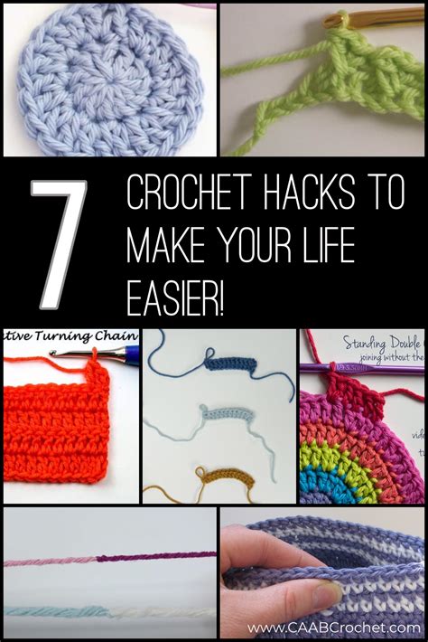 crochet hacks    life easier caab crochet