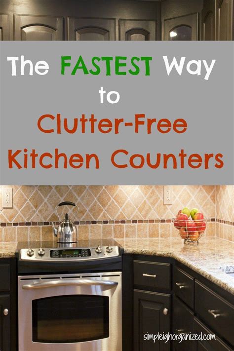 simple ways  declutter  kitchen counters simpleigh organized