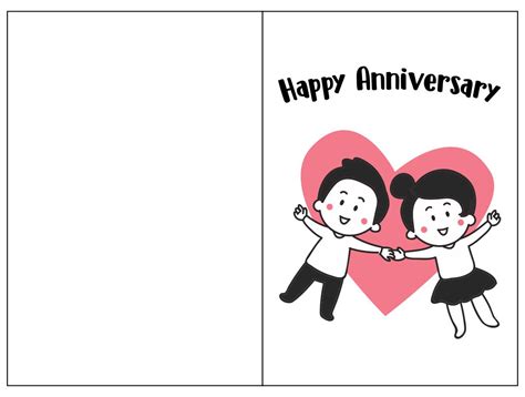 happy anniversary printable card