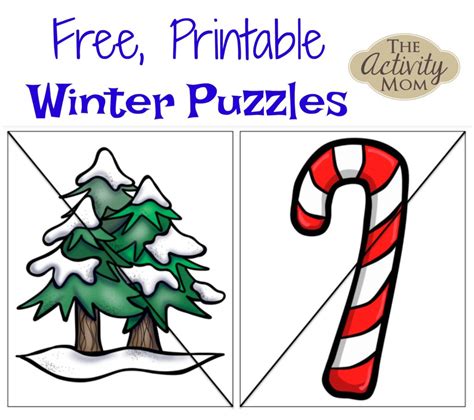 printable winter puzzles  activity mom