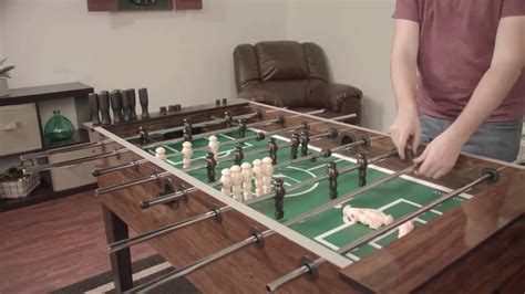 newcastle foosball table assembly video youtube