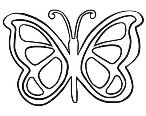 butterfly outline printable coloring home