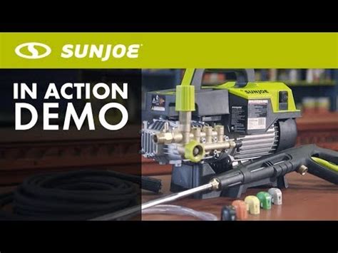 spx pro sun joe commercial series electric direct drive pressure washer  demo youtube