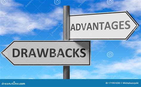 drawbacks  advantages   choice pictured  words drawbacks