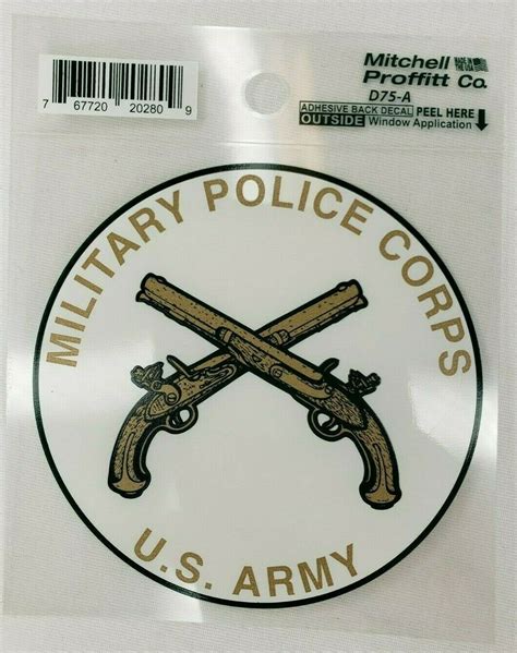 Mitchell Proffitt Us Army Military Police Corps 4 Inch Decal