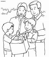 Coloring Family Pages Friend sketch template