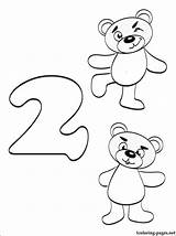 Numbers Preschoolers Getcolorings Zahl Coloringhome sketch template