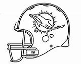 Coloring Pages Helmet Dolphins Miami Football Bills Nfl Logo Broncos Bengals Cincinnati Buffalo Dolphin Eagles Denver Print Bears Drawing Chicago sketch template