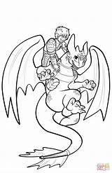 Toothless Hiccup Krokmou Coloriage Ohnezahn Harold Ausmalbild Dragons Nocturne Furie Flying Astrid sketch template