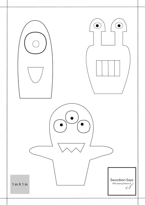 printable finger puppet templates doctemplates