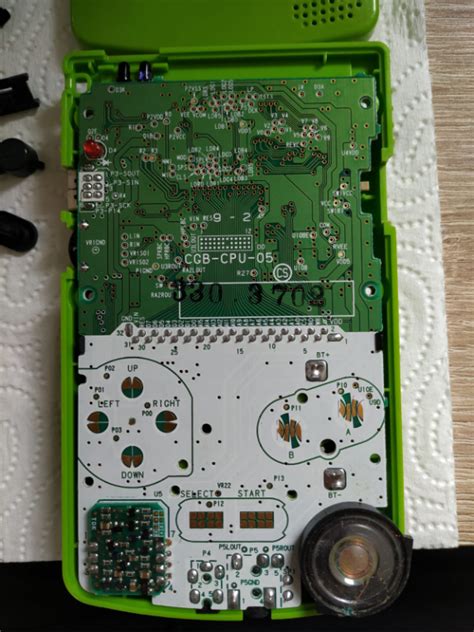 gameboy color geht nicht  hardware software hilfe circuit board