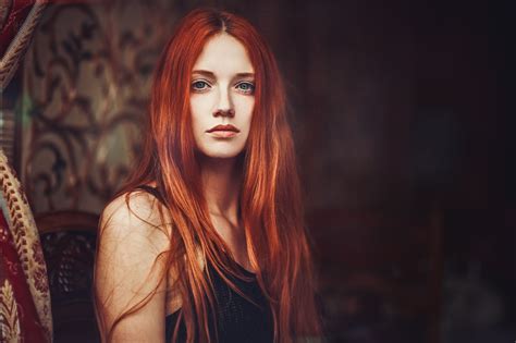 redhead women model portrait wallpapers hd desktop and mobile